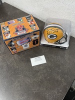 JERRY KRAMER SIGNED MINI HELMET WITH COA AND BOX HALL OF FAME 2018