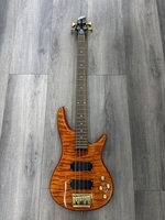 Carlo Robelli 4-String Electric Bass Guitar Amber, Bass Only