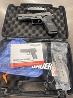-USED SIG SAUER P220 45 ACP WITH 2 MAGS AND ORIGINAL BOX