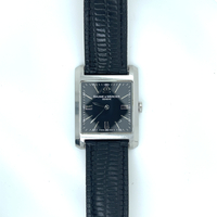 Baume & Mercier Hampton 65562 XL 30mm Quartz Black Roman Dial Men's Watch