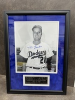 Tommy Lasorda Los Angeles Dodgers Autographed Framed Picture PSA/DNA & Beckett