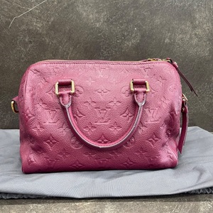Louis Vuitton Speedy 30 Bandouliere Maroon Monogram Empriente