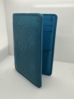 Louis Vuitton Monogram Taurillon Pocket Organizer Turquoise Blue