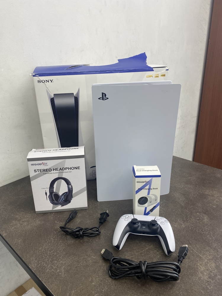 SONY PLAYSTATION 5 PS5 825GB DISC BLURAY EDITION GAMING CONSOLE SYSTEM + EXTRAS Lambert Pawn Shop