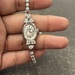  VINTAGE HAMILTON 14K WHITE GOLD LADIES WOMENS WATCH DIAMOND BEZEL APPROX 1.5 CT