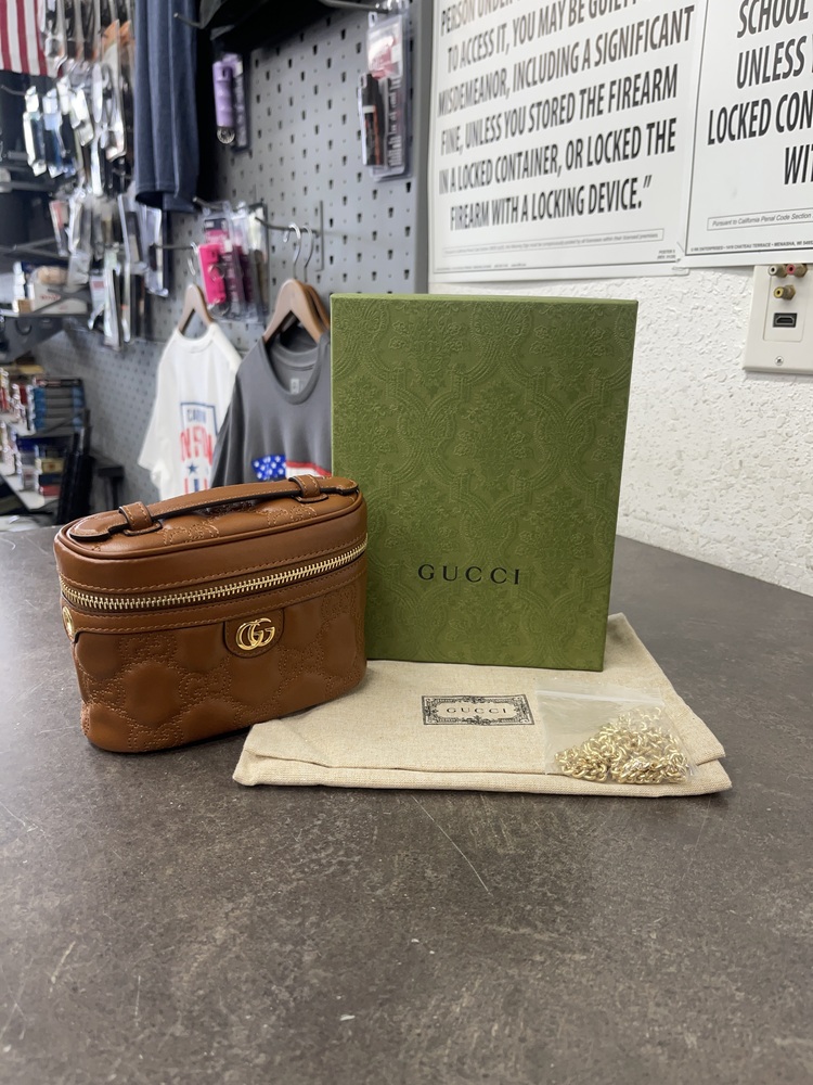 GUCCI GG MAELASSE TOP HANDLE MINI BAG Lambert Pawn Shop