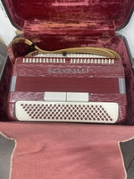 SCANDALLI 120 BASS KEYBOARD ACCORDION WITH CASE (SEE PICS AND DETAILS)