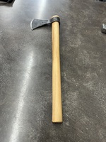 VIKING STYLE AXE WITH A WOODEN HANDLE 