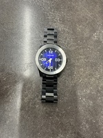 NIXON THE CORPORALSTAINLESS STEEL BLUE DIAL WATCH 