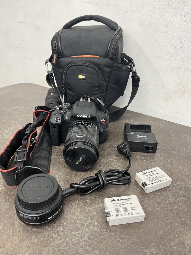 CANON EOS REBEL T5I DIGITAL CAMERA W 1855MM, 40MM LENSES, CHARGER
