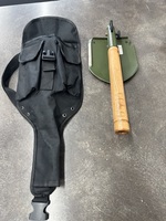 WJQ-308 CHINESE MILITARY SHOVEL EMERGENCY TOOL WITH A BLACK CARRYING CASE. 