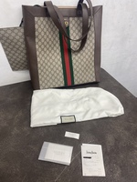 GUCCI OPHIDIA SOFT GG SUPREME LARGE TOTE BRAND NEW WITH DUSTBAG TAGS AND RECEIPT