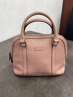 GUCCI PINK MICROGUCCISIMA CONVERTABLE DOME BAG