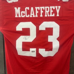 SAN FRANCISCO 49ERS CHRISTIAN MCCRAFEY AUTOGRAPHED JERSEY