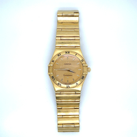  Omega Constellation 795.1201 25mm 18k Yellow Gold Quartz Watch