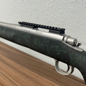 Remington 700 308 SS HEAVY BARREL 5RD Synthetic Green and Blue Stock 20 inch
