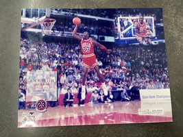 THE 23 CAREER 1988 SLAM DUNK CHAMPION PRINT 12,676/23,000  