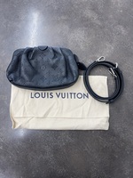 Louis Vuitton Monogram Mahina Mini Scala Pouch with strap and Dust Bag