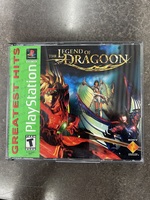 PS1 The Legend of Dragoon Greatest Hits Game- games, case and manual