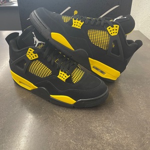 Nike Air Jordan 4 Retro DH6927 017  11.5 Black/ White-Tour Yellow