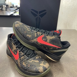 Nike Kobe VI Protro 11.5 FQ3546 001 Black/Crimson-Bog Green Khaki NIB