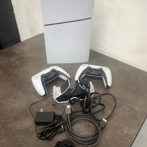 SONY PS5 SLIM (CFI-2015) DISC EDITION W 2 CONTROLLERS, CHARGER, POWER CORD HDMI