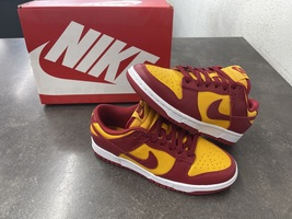 Nike Dunk Low Retro (Midas Gold/ Tough Red-White) 6 Mens DD1391 701