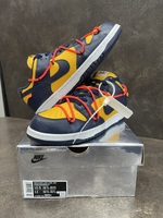 Nike Dunk Low Off-White University Gold LTHR/OW CT0856 700 Size 10.5 