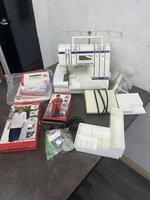 HUSQVARNA VIKING 936 HUSKYLOCK SERGER W PEDAL AND MANY EXTRAS