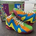 REEBOK KAMIKAZE II - (Blue Bomb, Bright Orange/Super Green) 11.5 Mens