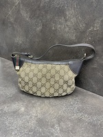 Gucci GG Canvas Sherry Line Pouch Handbag