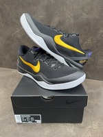 NIKE KOBE 8 PROTRO LAKERS AWAY BLACK GOLD BASKETBALL HF9550 001 SIZE 12