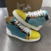 Christian Louboutin Louis Multi Patent Swarovski High Cut Sneaker 37.5EU