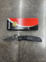 Spyderco Knives Pacific Salt 2 H1 Lockback Black Folding Pocket Knife 