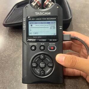 Tascam DR-40X Linear PCM Recorder with Case