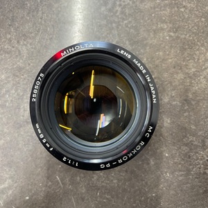 Minolta MC Rokkor-PG 1:1.2 F=58mm Lens
