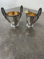 Japanese by Tiffany & Co Silver Sugar and Creamer 2pc Set