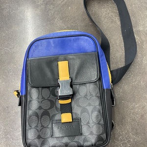Coach Track Pack Color Block Sling Backpack J2121-C6646