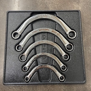 Snap-On CXM605 5 pc 12-Point Metric Flank Drive® Half-Moon Box Wrench Set (10-21 mm)