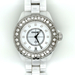 Chanel J12 38mm H2430 Diamond Bezel & Dial, White Ceramic, w/ Box & Papers