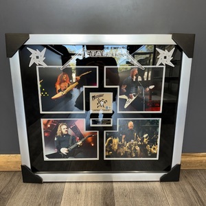 Metallica James Hetfield Framed Autograph with Pictures Beckett Certificate