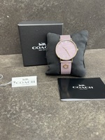 Coach Women's Perry Purple Dial Purple Calfskin Watch 14503924