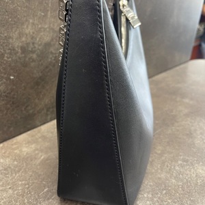 Givenchy Moon Cutout Logo Chain Shoulder Bag 2Way Black Leather