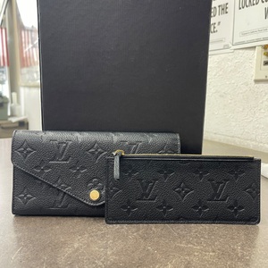 Louis Vuitton Monogram Black Empreinte Sarah Wallet 