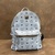 MCM Blue Stud Visetos Logo Backpack J0751
