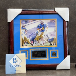 Troy Aikman UCLA autographed photo in frame (Bruins 8x10)
