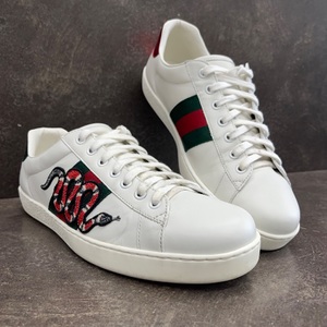 Gucci Ace Embroidered Snake Men's Sneaker Size 10