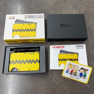 Ridge x Peanuts Slim RFID WALLET - Yellow NEW