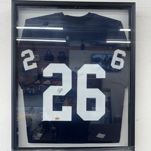 Saquan Barkley #26 Autographed  Penn State Jersey Framed 31"X 25"