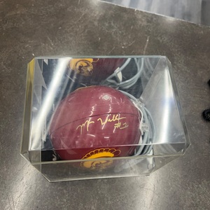 USC TROJANS MINI HELMET MIKE WILLIAMS SIGNED WITH COA